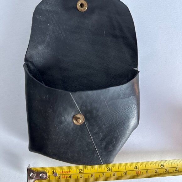 Upcycled Tire Bag Y2K Grunge Goth Biker Rubber Purse + Coin Pouch - Picture 10 of 11